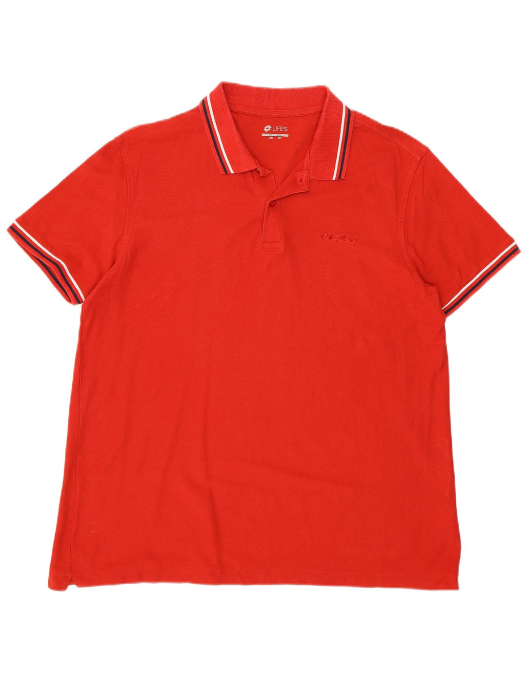 LOTTO Polo Homme 2XL Rouge Coton