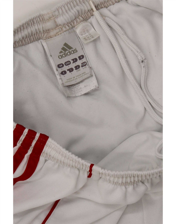 Adidas Hommes Climalite Sport Shorts Grand Blanc Polyester