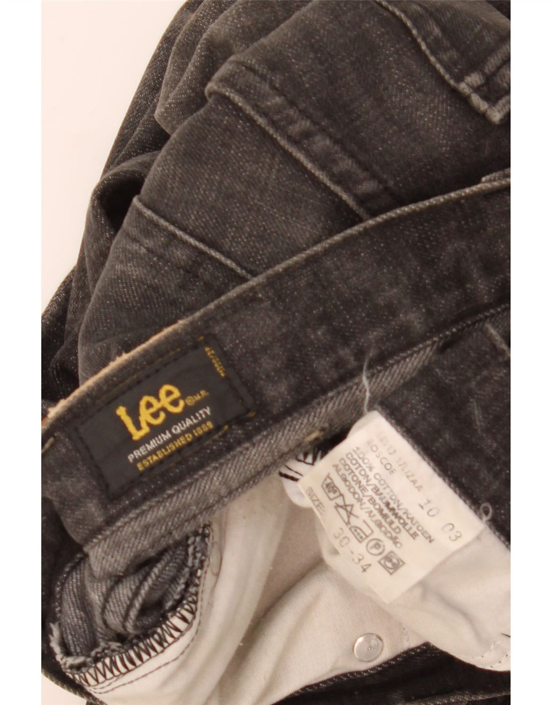 Lee Jean Bootcut Homme W30 L34 Noir Coton