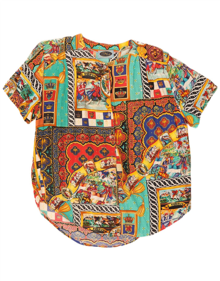 Mas Chemisier à motif abstrait pour femme UK 20 2XL Multicolore