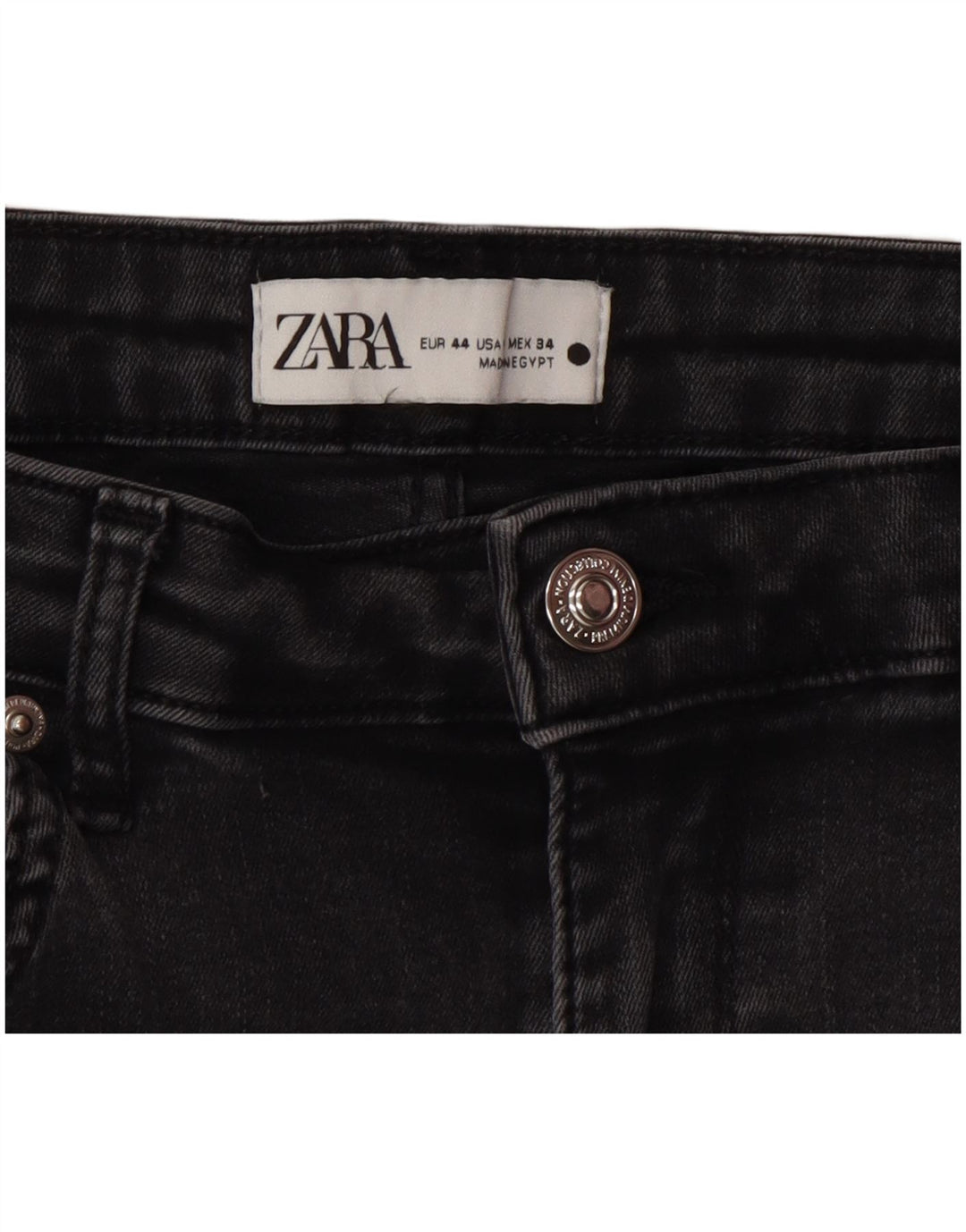 Zara Jean évasé femme EU 44 XL W34 L34 Gris