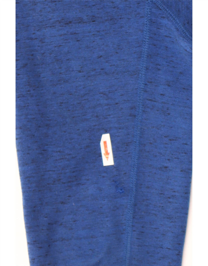 Nike Sweat à capuche zippé en coton moucheté bleu moyen pour homme