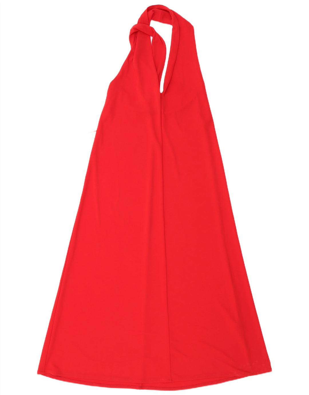 Zara Femme Robe Licou UK 10 Petit Rouge Polyester