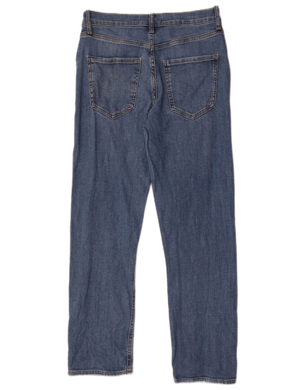 Zara Jean droit femme EU 40 Medium W30 L27 bleu coton