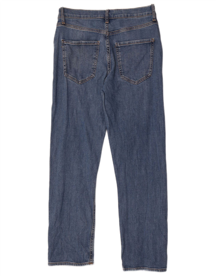 Zara Jean droit femme EU 40 Medium W30 L27 bleu coton