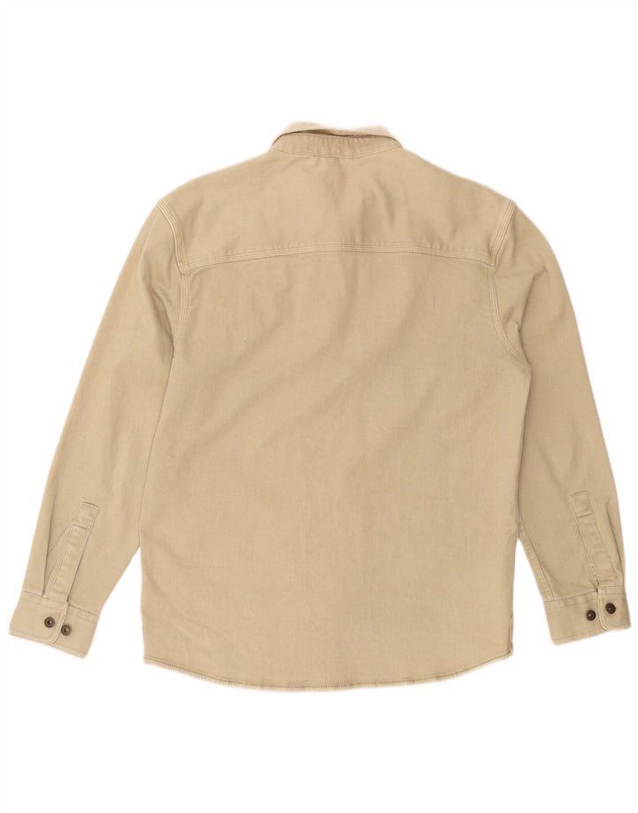 Tom Tompson Chemise en flanelle pour homme Grand coton beige