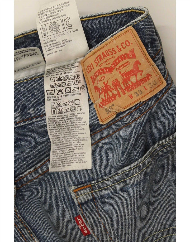Levi's Jean Droit 505 Homme Bleu W33 L30 Coton