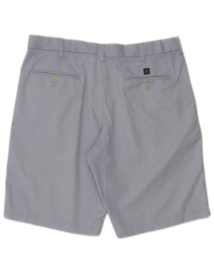 MARKS & SPENCER Short chino bleu Harbour W36 pour homme en coton bleu moyen