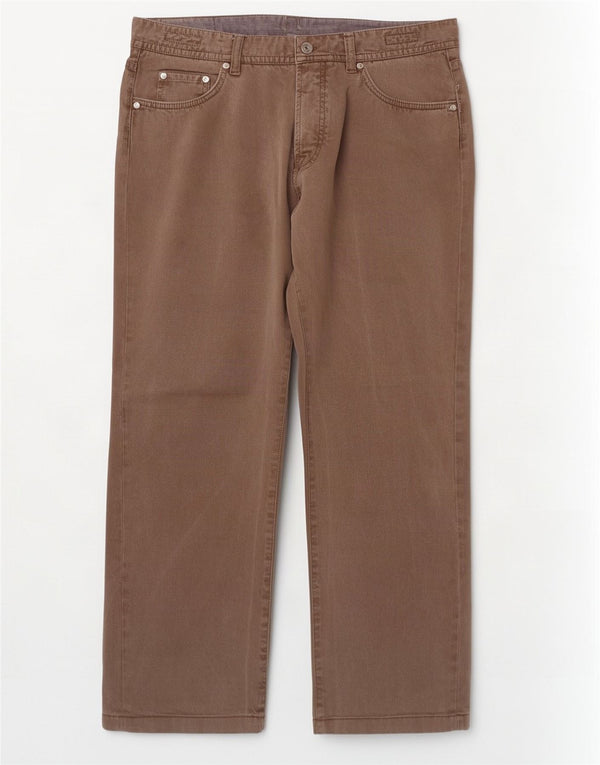Massimo Dutti Mens Straight Jeans EU 48 XL W38 L29 Brown