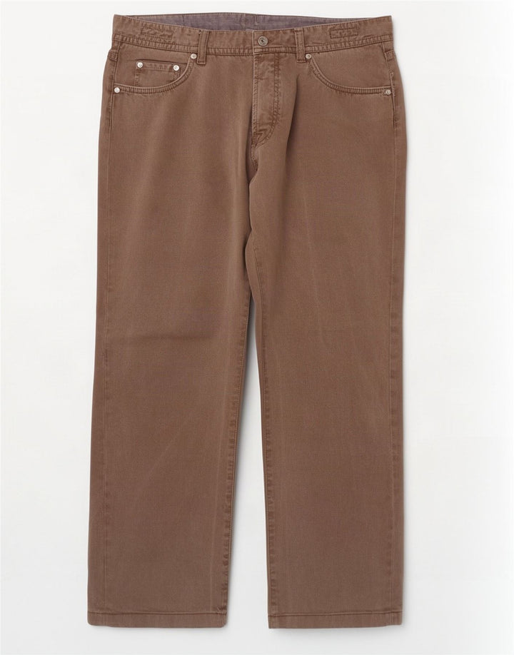 Massimo Dutti Jean droit pour homme EU 48 XL W38 L29 Marron