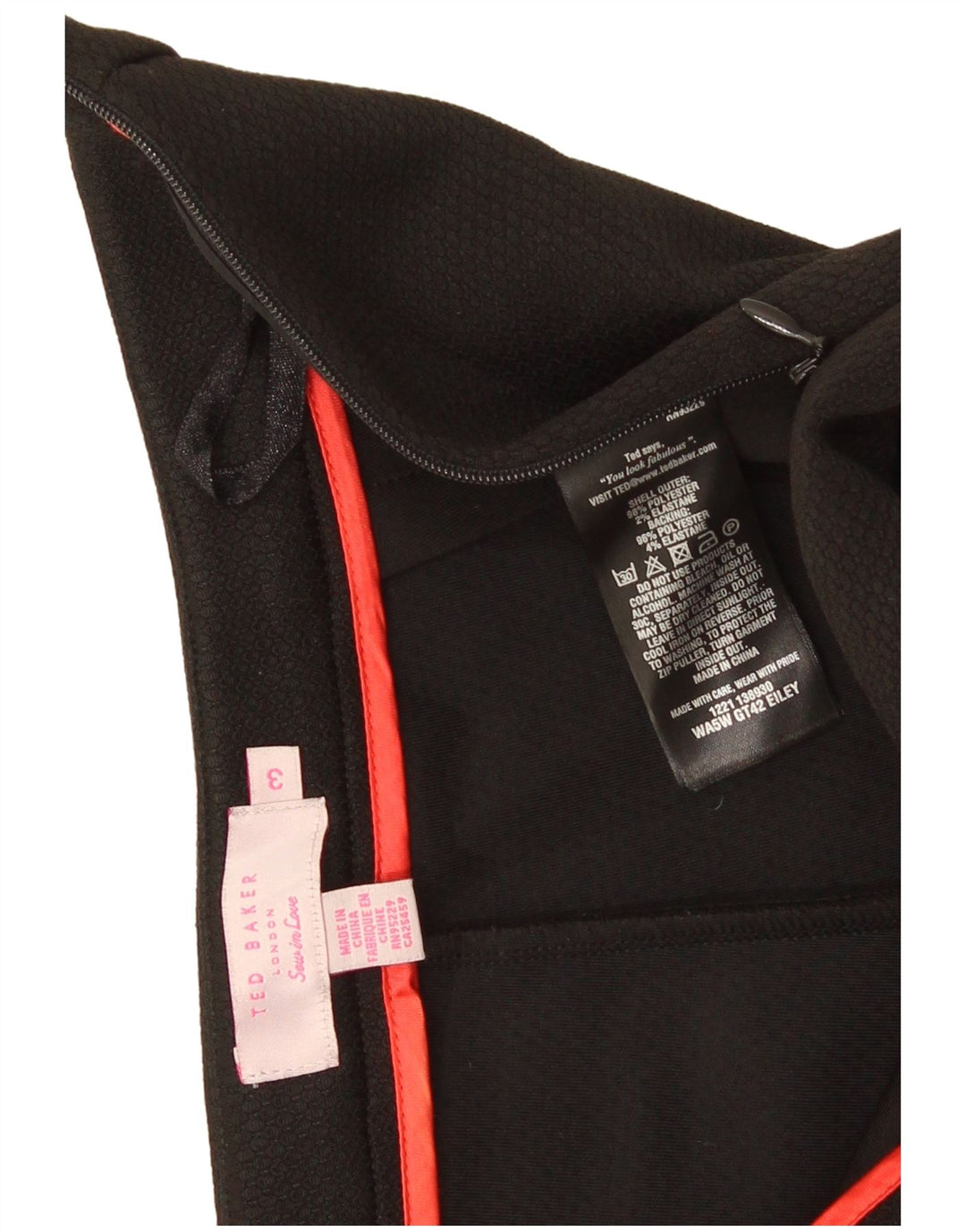 Ted Baker Pantalon skinny décontracté pour femme Taille 3 Medium W29 L28 Noir