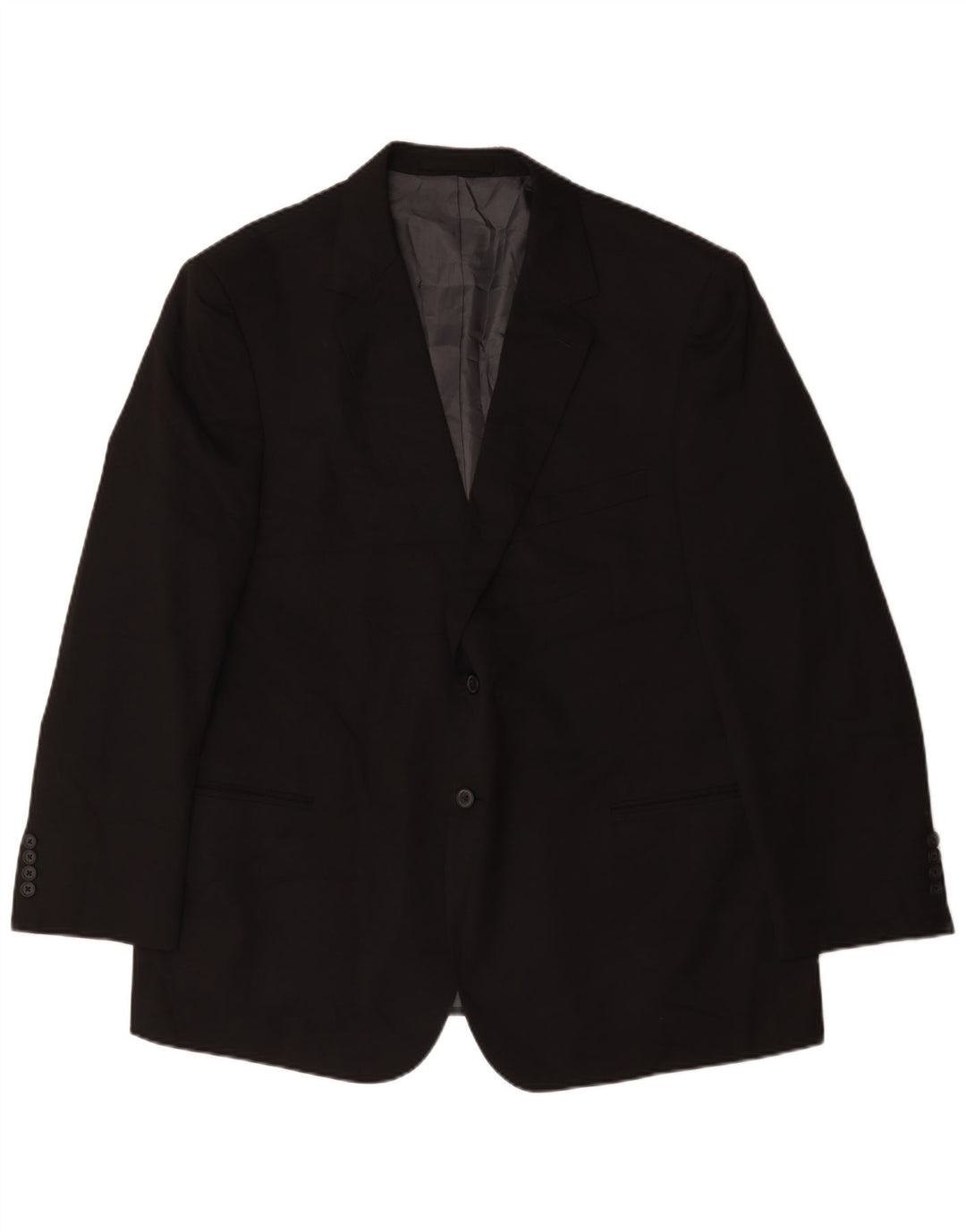 Marks & Spencer Veste blazer à 2 boutons pour homme UK 48 2XL Noir Polyester