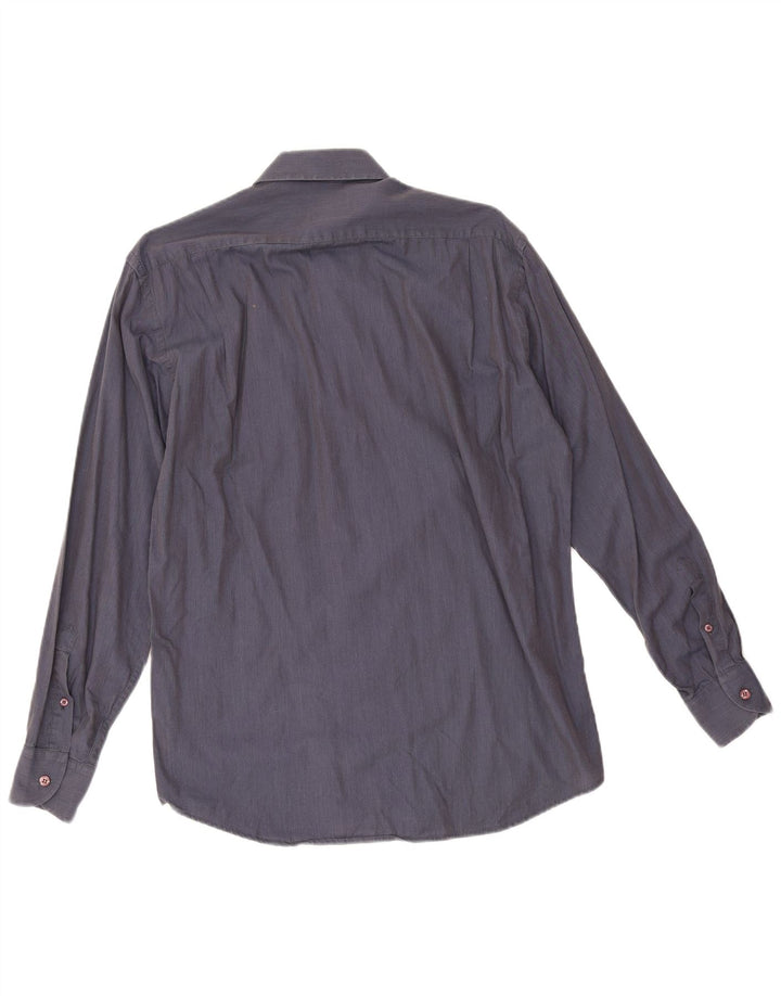 Gianfranco Ferre Chemise Homme Taille 39 15 1/2 Coton Bleu Marine Moyen
