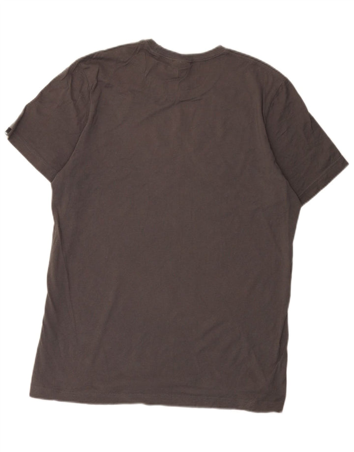 Adidas T-Shirt Graphique Homme Gris Moyen Coton