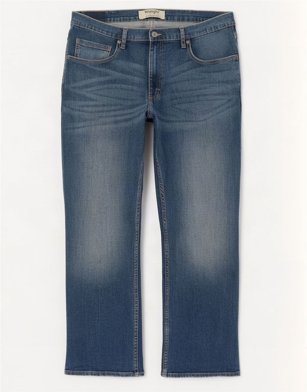 Wrangler Jean droit homme W36 L30 bleu coton