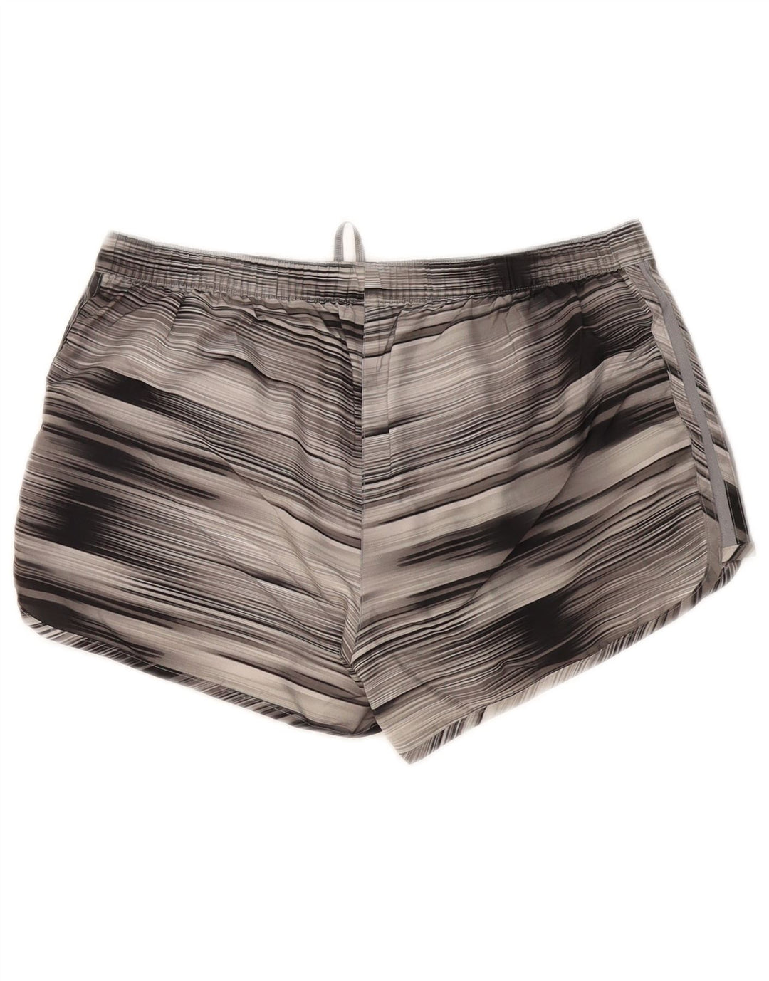 Adidas Short de sport Climalite pour femme UK 14 Polyester rayé gris moyen