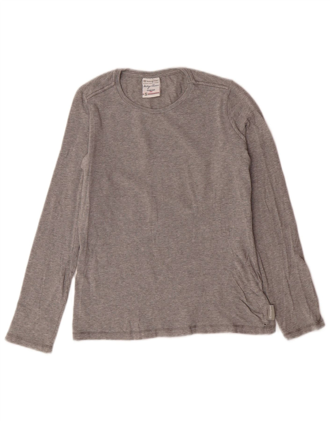CHAMPION Haut Heritage Classics à manches longues pour femme UK 10 Small Gris