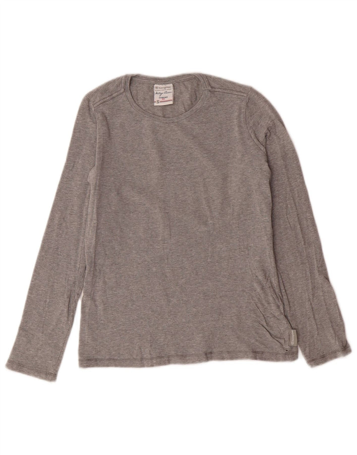 CHAMPION Haut Heritage Classics à manches longues pour femme UK 10 Small Gris