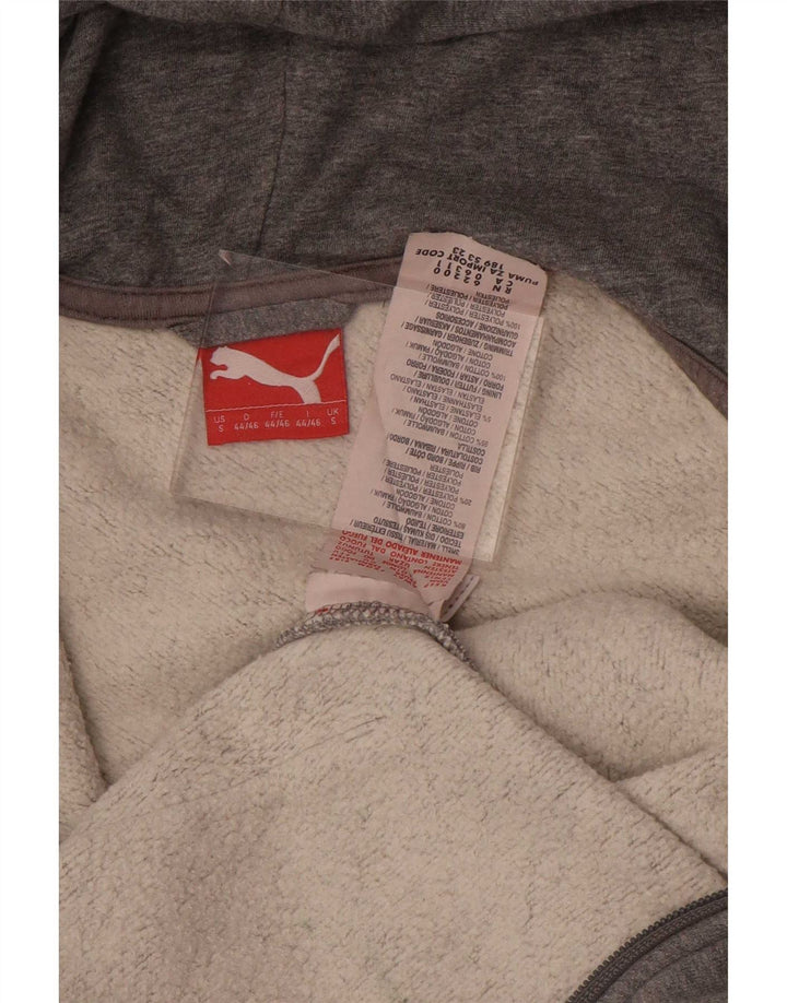 Puma Sweat à capuche zippé pour homme Petit Gris Coton
