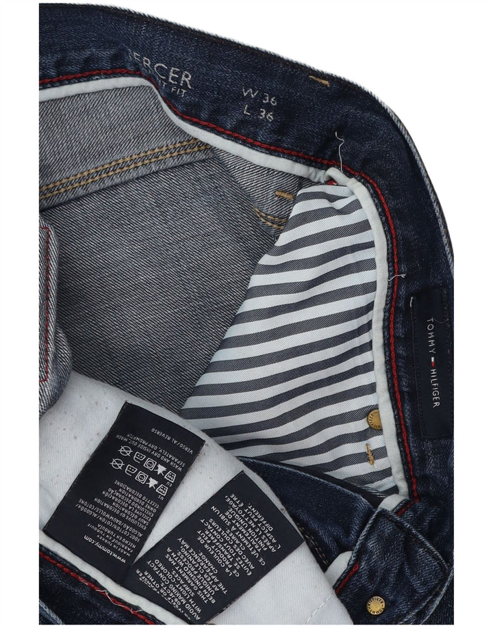 TOMMY HILFIGER Jean Droit Mercer Homme W36 L36 Bleu Coton