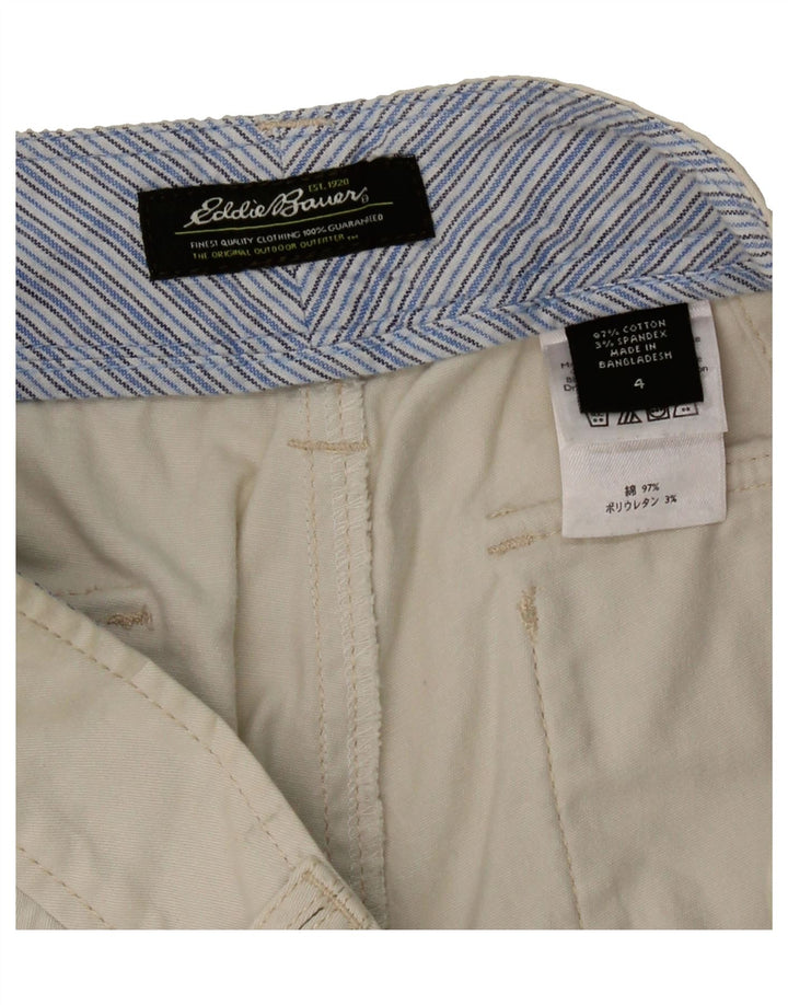 EDDIE BAUER Womens Chino Shorts US 4 Small W27 Beige Cotton Vintage Eddie Bauer and Second-Hand Eddie Bauer from Messina Hembry 