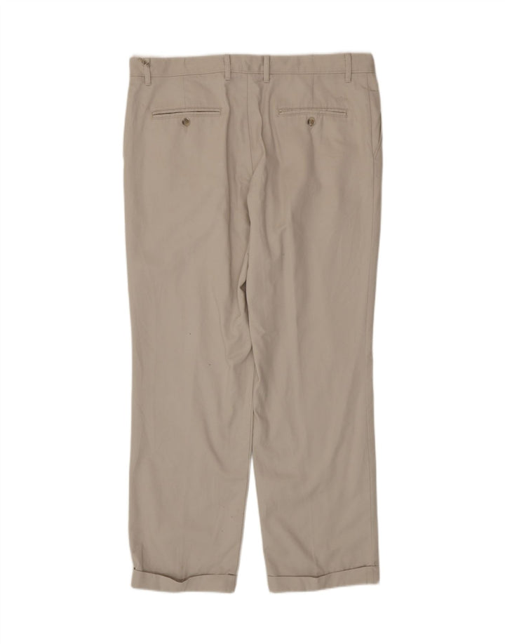 DOCKERS Pantalon Chino Pegged Homme W38 L32 Coton Blanc Cassé
