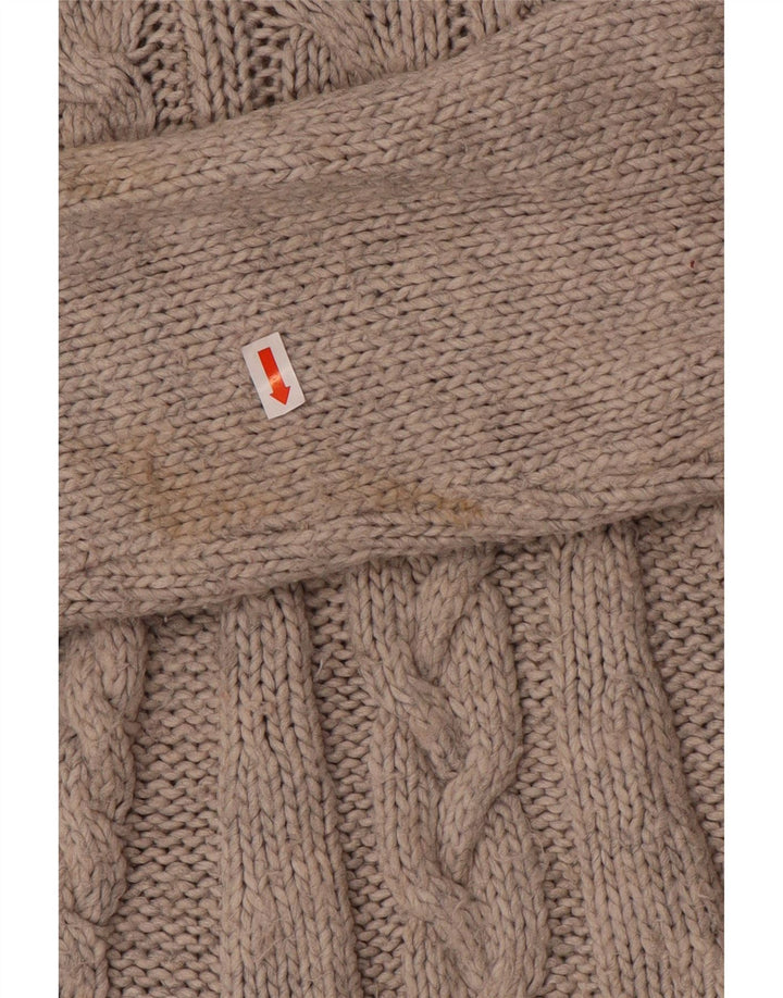 Marks & Spencer Pull col roulé pour femme UK 10 Petit Gris Acrylique