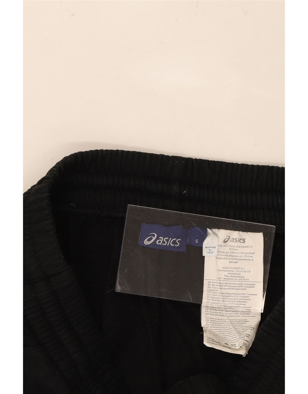 ASICS Womens Tracksuit Trousers UK 8 Small  Black Cotton Vintage Asics and Second-Hand Asics from Messina Hembry 