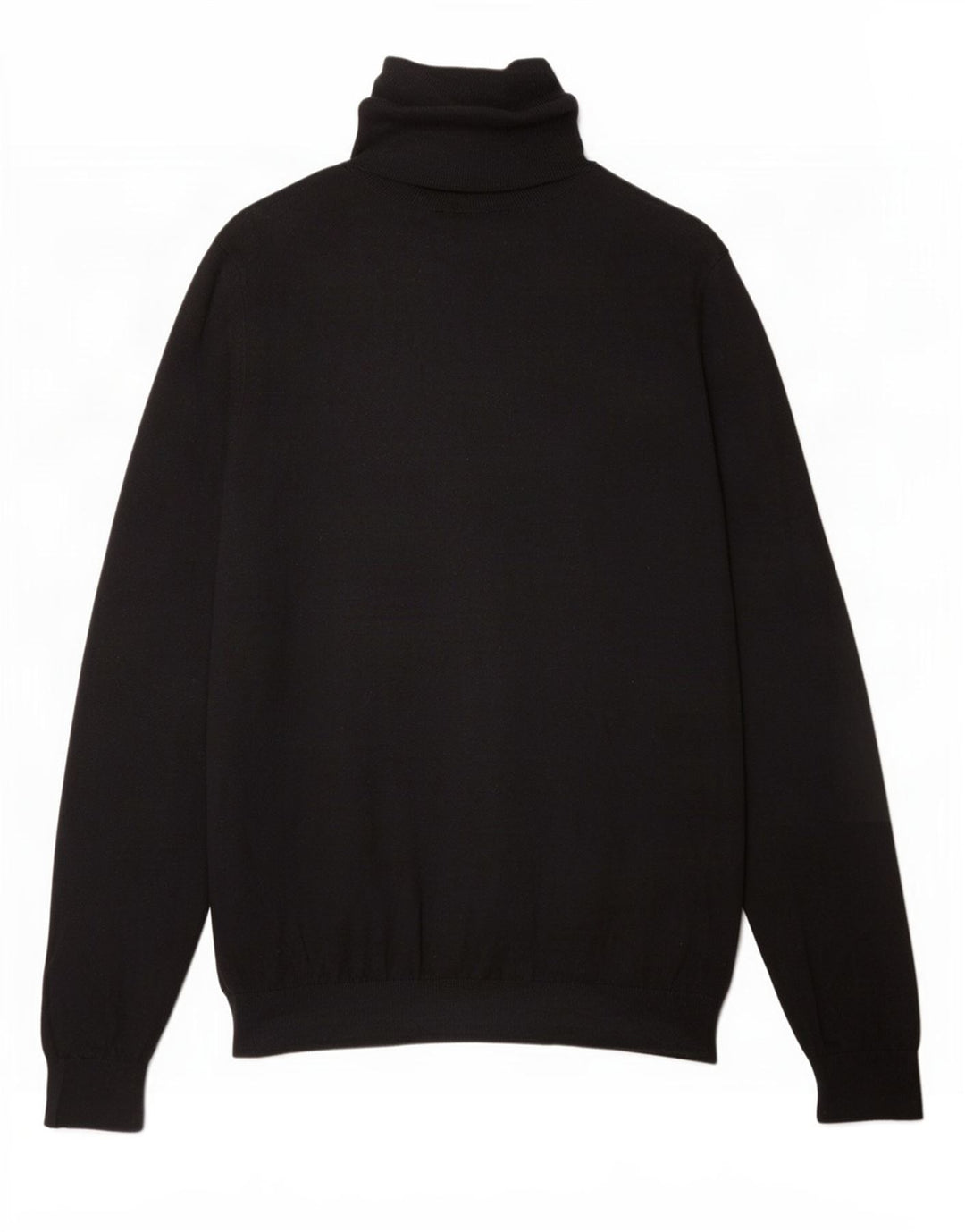 Massimo Dutti Pull col roulé pour femme UK 16 Grand coton noir