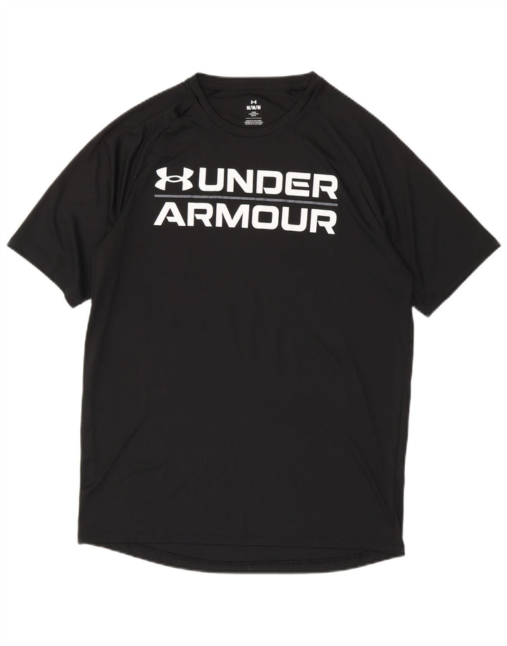 Under Armour T-Shirt Graphique Homme Noir Moyen Polyester