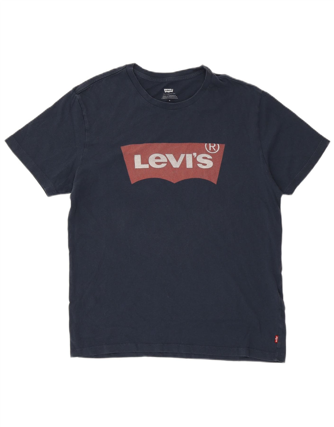 LEVI'S T-Shirt Graphique Homme Bleu Marine Moyen Coton