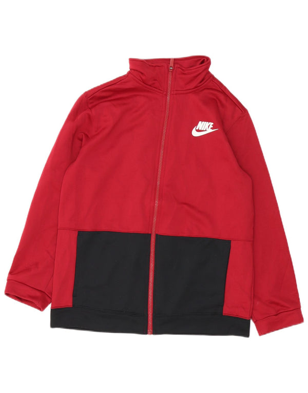 Nike Veste de survêtement pour fille 13-14 ans XL Rouge Colourblock