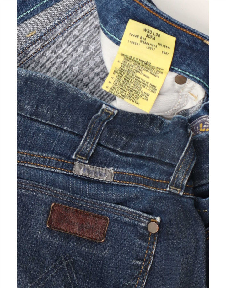 Wrangler Jean Droit Sofia Femme W30 L36 Bleu Coton