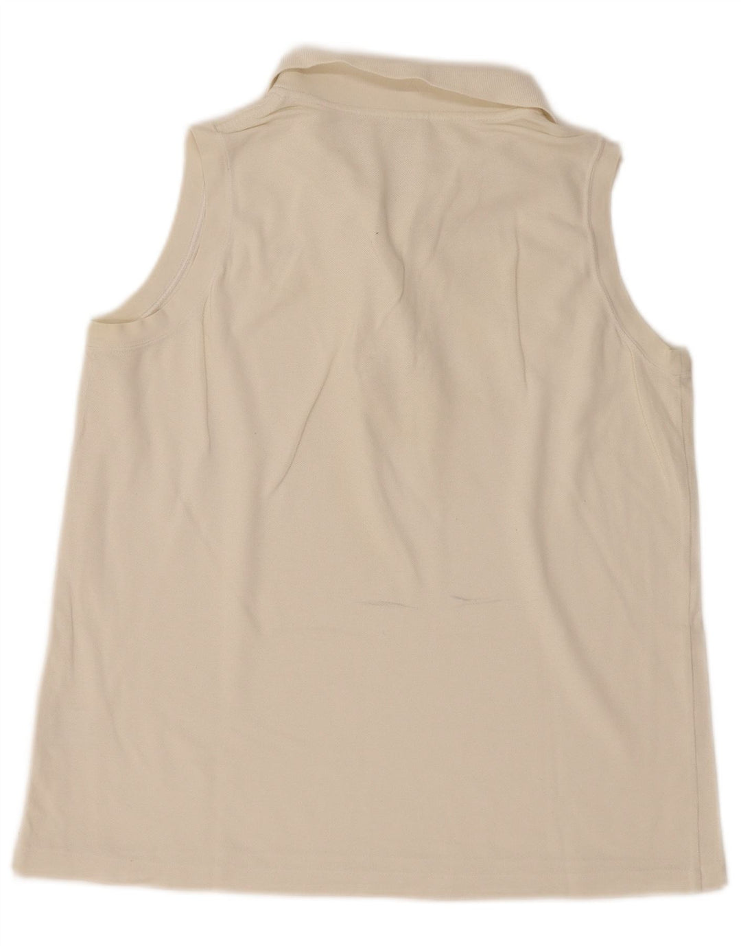 Lacoste Polo sans manches femme taille 46 XL blanc