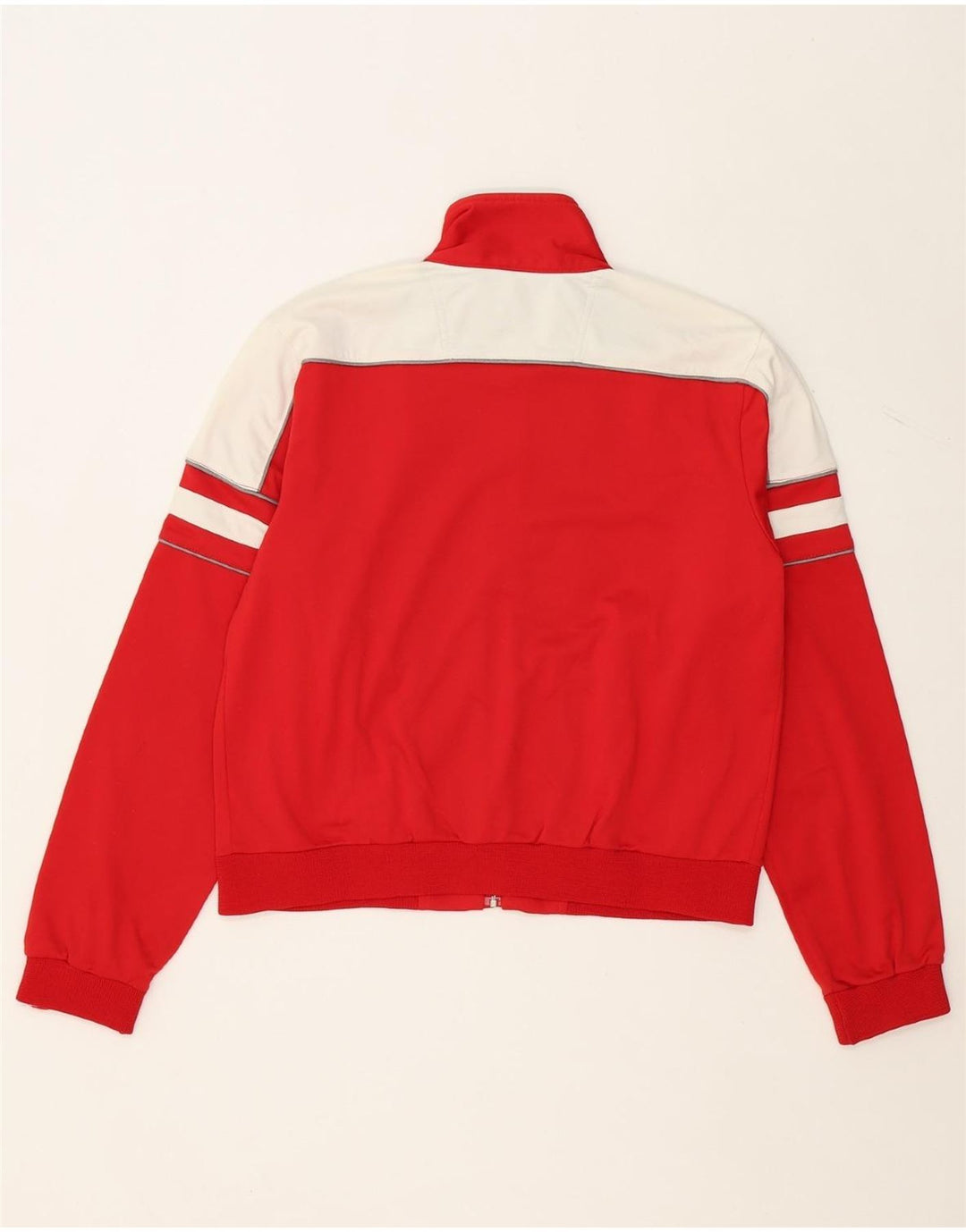 CHAMPION Womens Tracksuit Top Jacket UK 14 Medium Red Colourblock Vintage Champion and Second-Hand Champion from Messina Hembry 