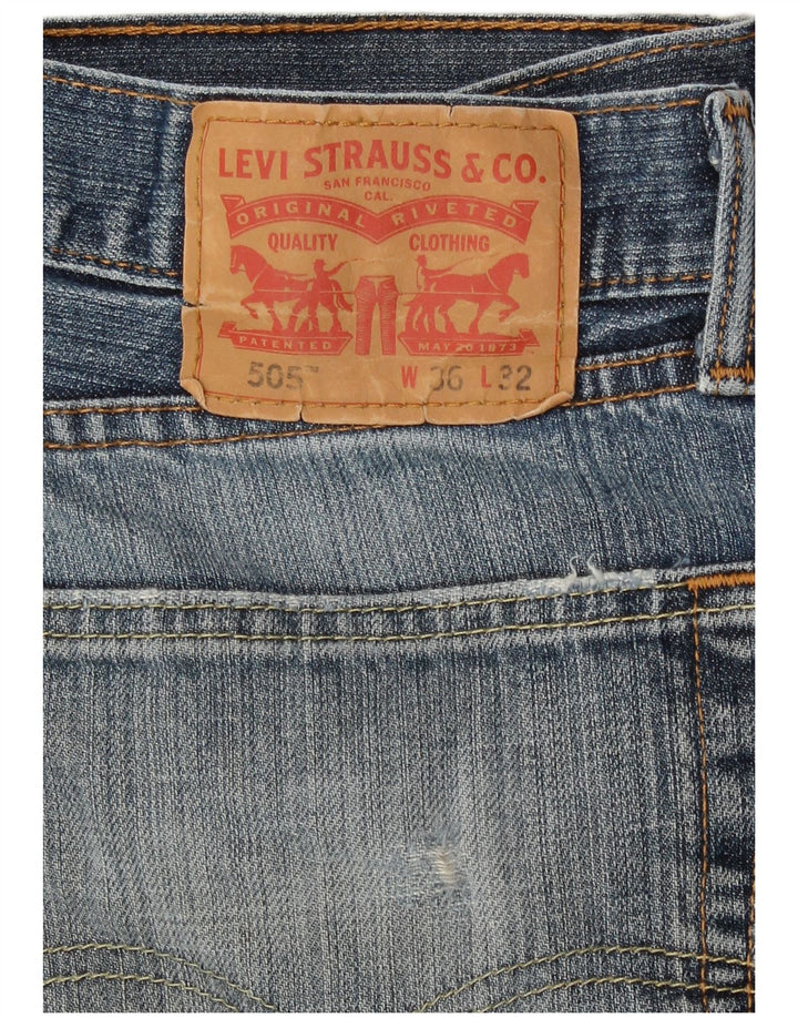 Levi's Jean Droit 505 Homme Bleu W34 L32 Coton