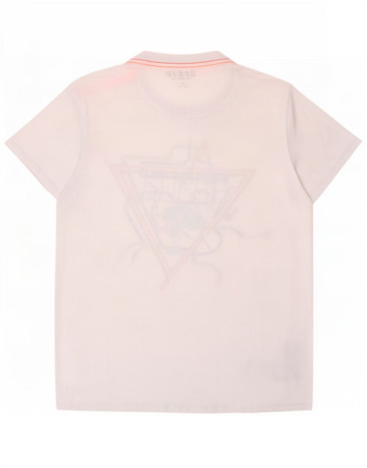 Guess T-Shirt Graphique Garçon 13-14 ans Blanc