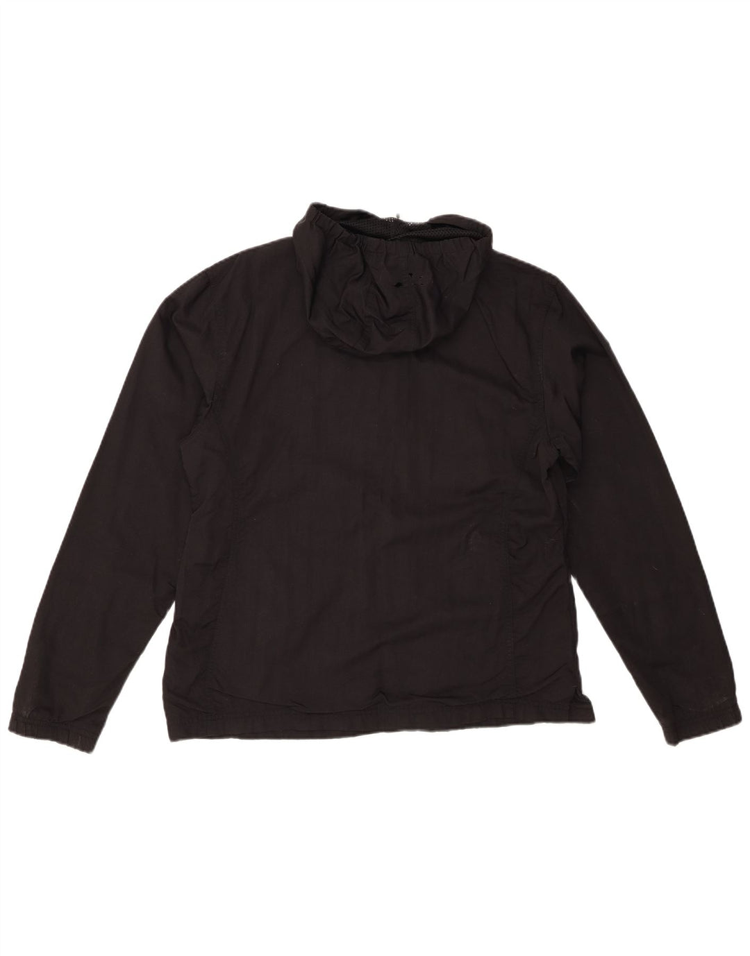 PUMA Veste Anorak à capuche pour femme UK 14 Large Noir Nylon