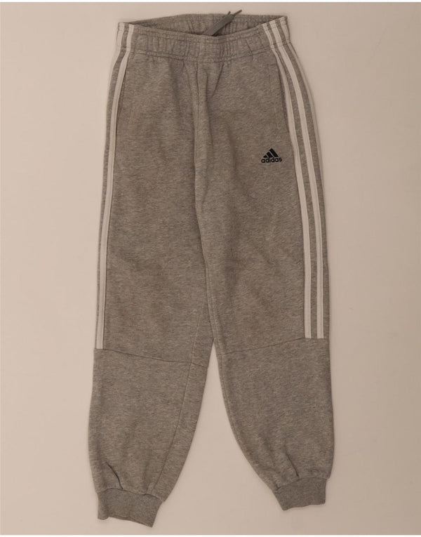 Adidas Pantalon de Survêtement Garçon Joggers 9-10 Ans Gris Coton