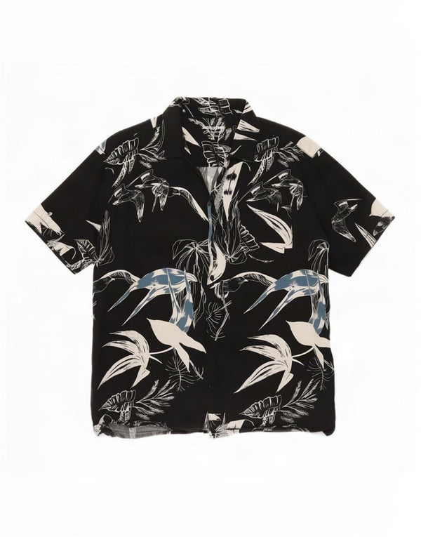 Jack & Jones Chemise à manches courtes pour homme XL Noir Floral