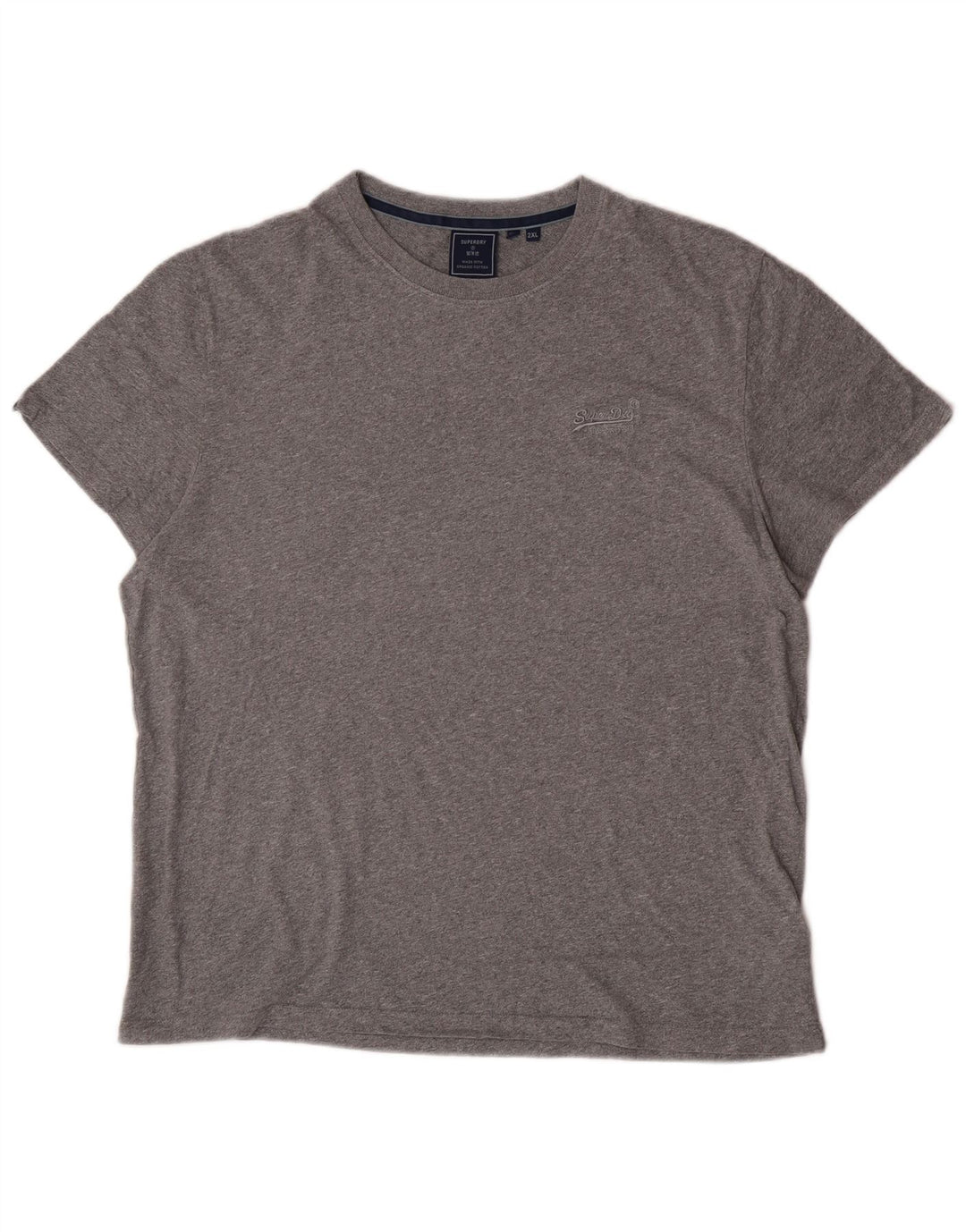 Superdry T-Shirt Femme Top 2XL Gris Coton