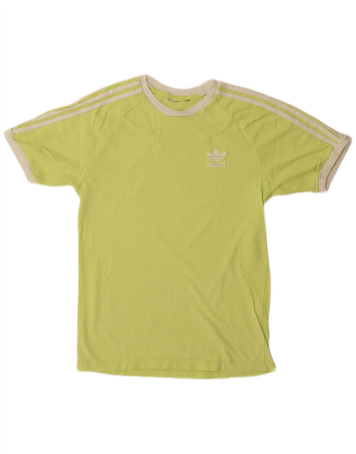 Adidas T-shirt pour femme UK 12 Jaune moyen