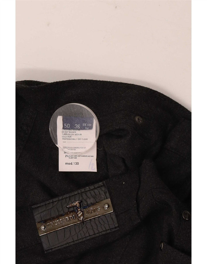Trussardi Pantalon décontracté droit W34 L30 Gris Polyester