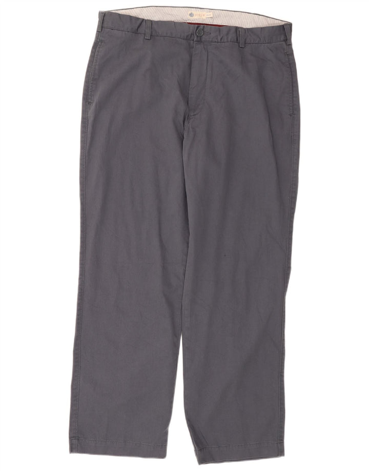 J. CREW Pantalon Chino Droit Homme W38 L32 Gris Coton