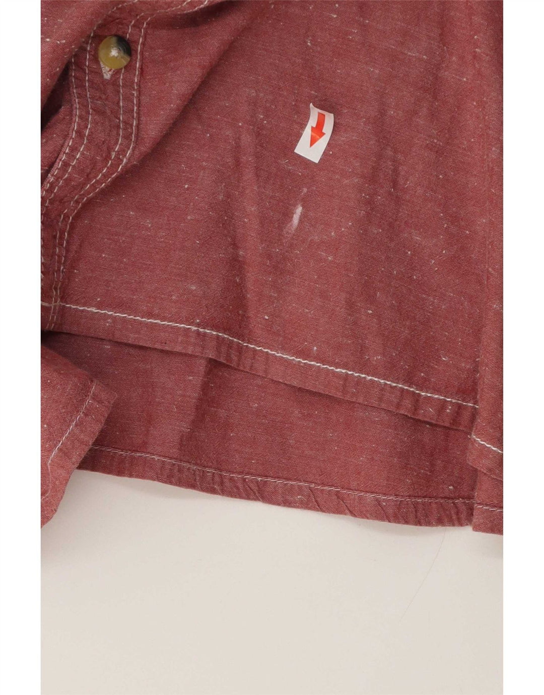Chemise à manches courtes homme Weird Fish XL coton rose