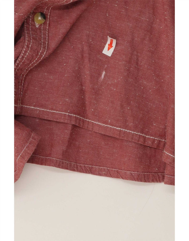 Chemise à manches courtes homme Weird Fish XL coton rose