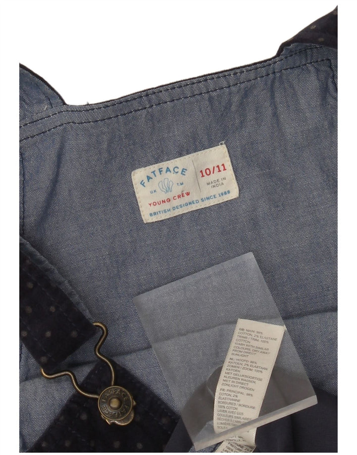 FAT FACE Jupe Salopette Fille 10-11 Ans W26 Coton Bleu Marine à Pois