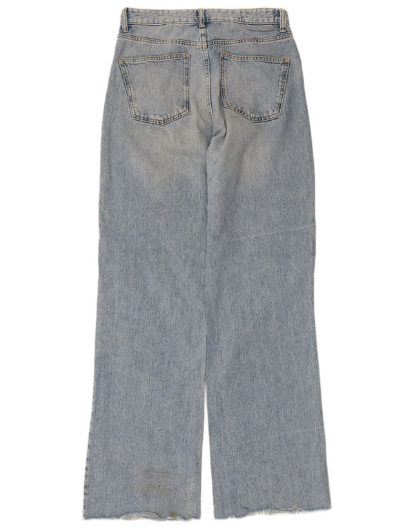 Zara Jean large effet vieilli pour femme EU 40 Medium W30 L33 Bleu