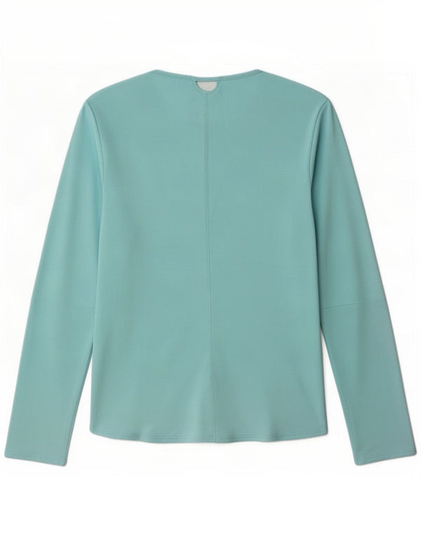 Adidas Femmes Climacool Top Manches Longues UK 12/14 Bleu Moyen Polyester