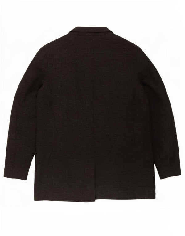 Zara Veste Blazer Ouverte Femme UK 14 Large Noir